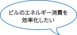 ビルのエネルギー消費を効率化したい